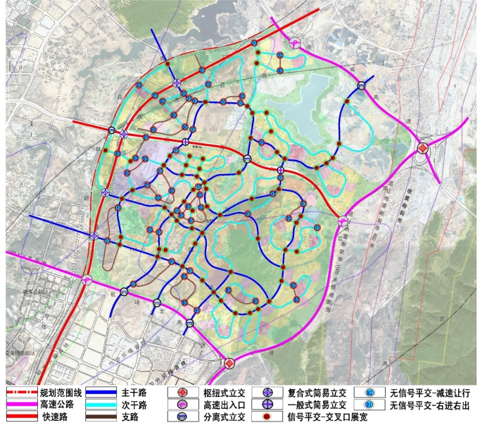 图一：东盟产业城路网规划图
